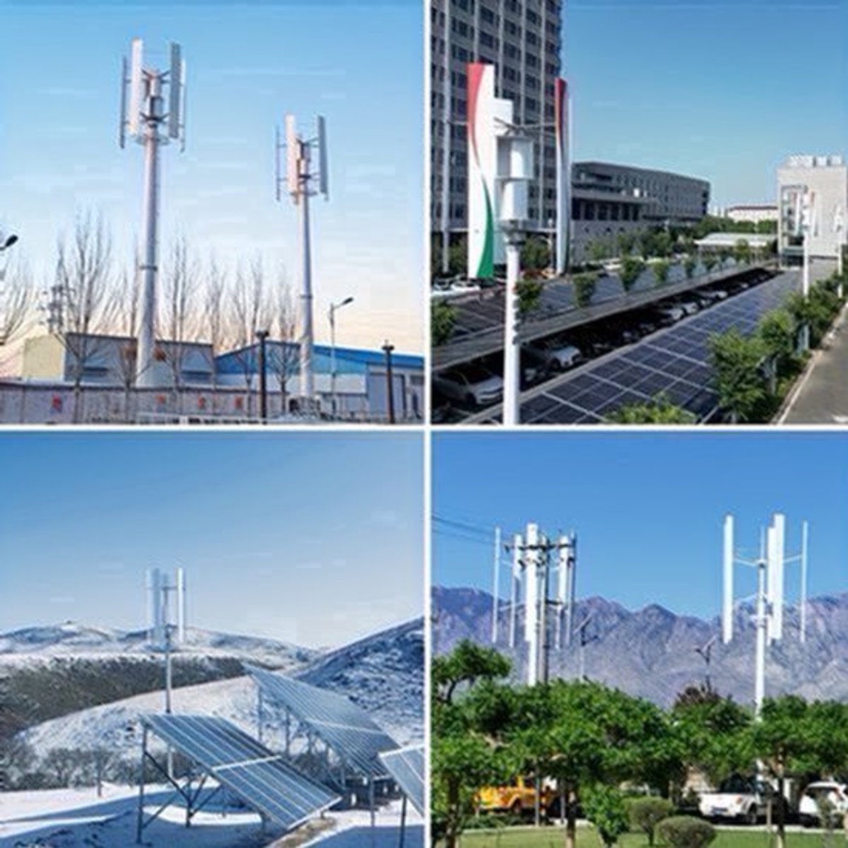 Windturbine – Windgenerator – Windmolen – Energieopwekker – 1000W – Fluisterstil – Dubbele Binnenluchtkamers – Werkt Bij Lage Wind