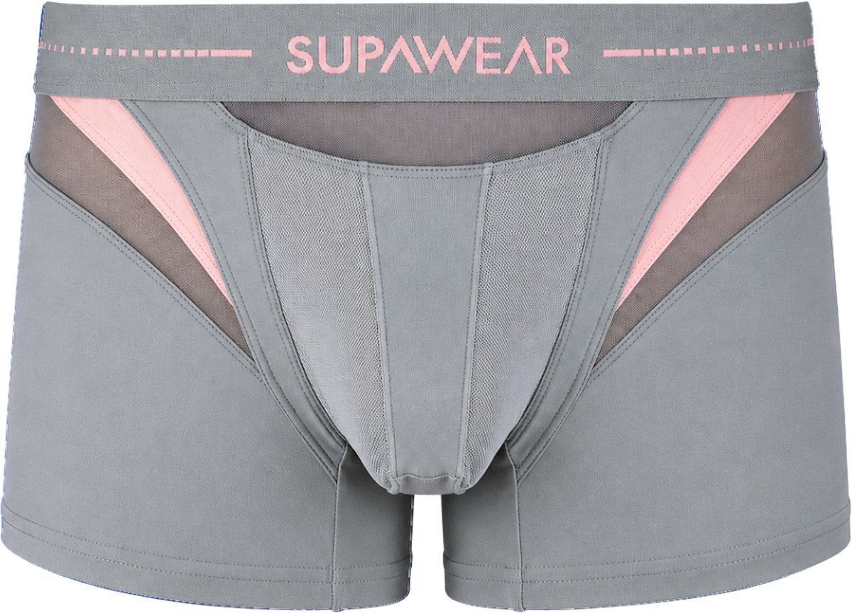 SUPAWEAR SPR Neo Trunk Grey - MAAT L - Heren Ondergoed - Boxershort voor Man - Mannen Boxershort