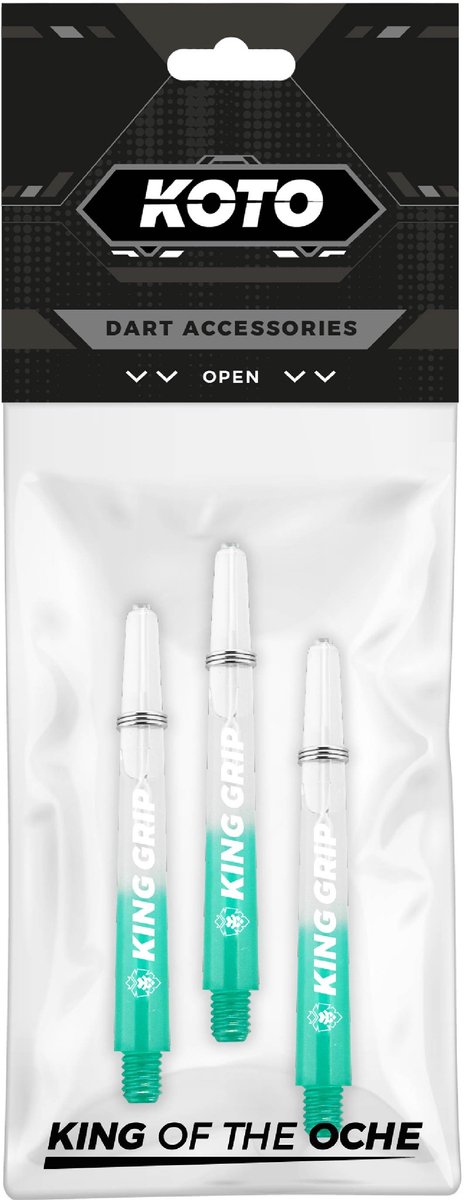 KOTO King Grip Colors Jade Clear - Dart Shafts van KOTO — afbeelding 3