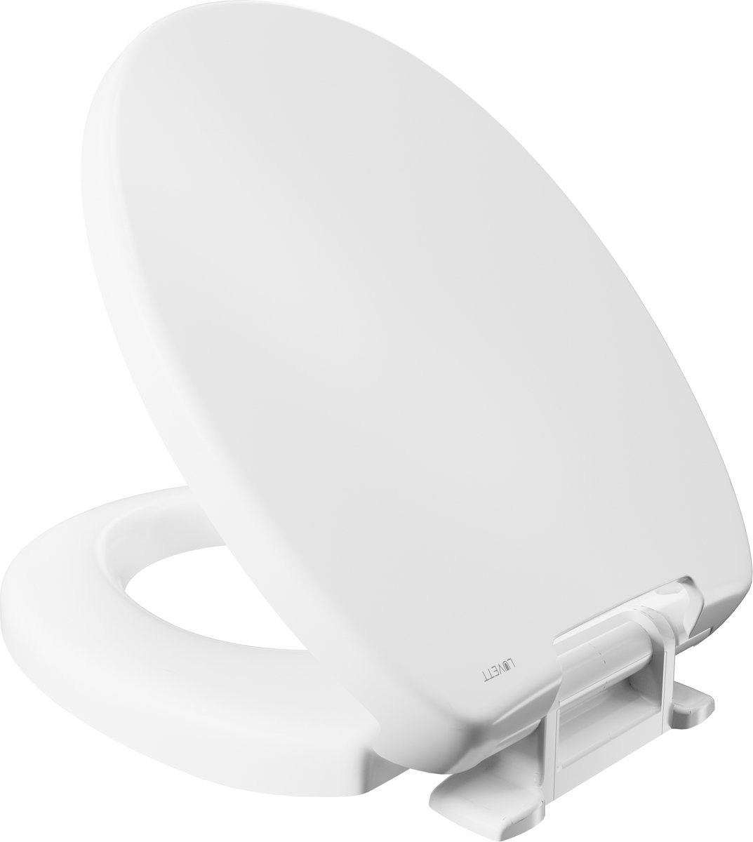 Luvett C602 - WC-bril - Toiletverhoger 5 cm - Extra Stevige Bevestiging - Dubbele Softclose - Belastbaar tot 250 kg - Antibacterieel