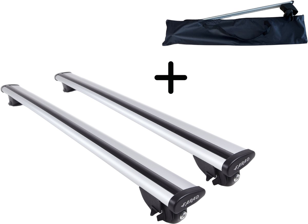 Farad dakdragers Opel Astra H SW 2007 t/m 2011 gesloten dakrailing - 100 kg laadvermogen - Wingbar - Met opbergtas