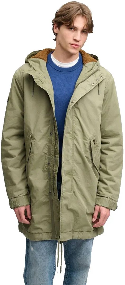 Superdry Military Parka Parka S Man Olijf