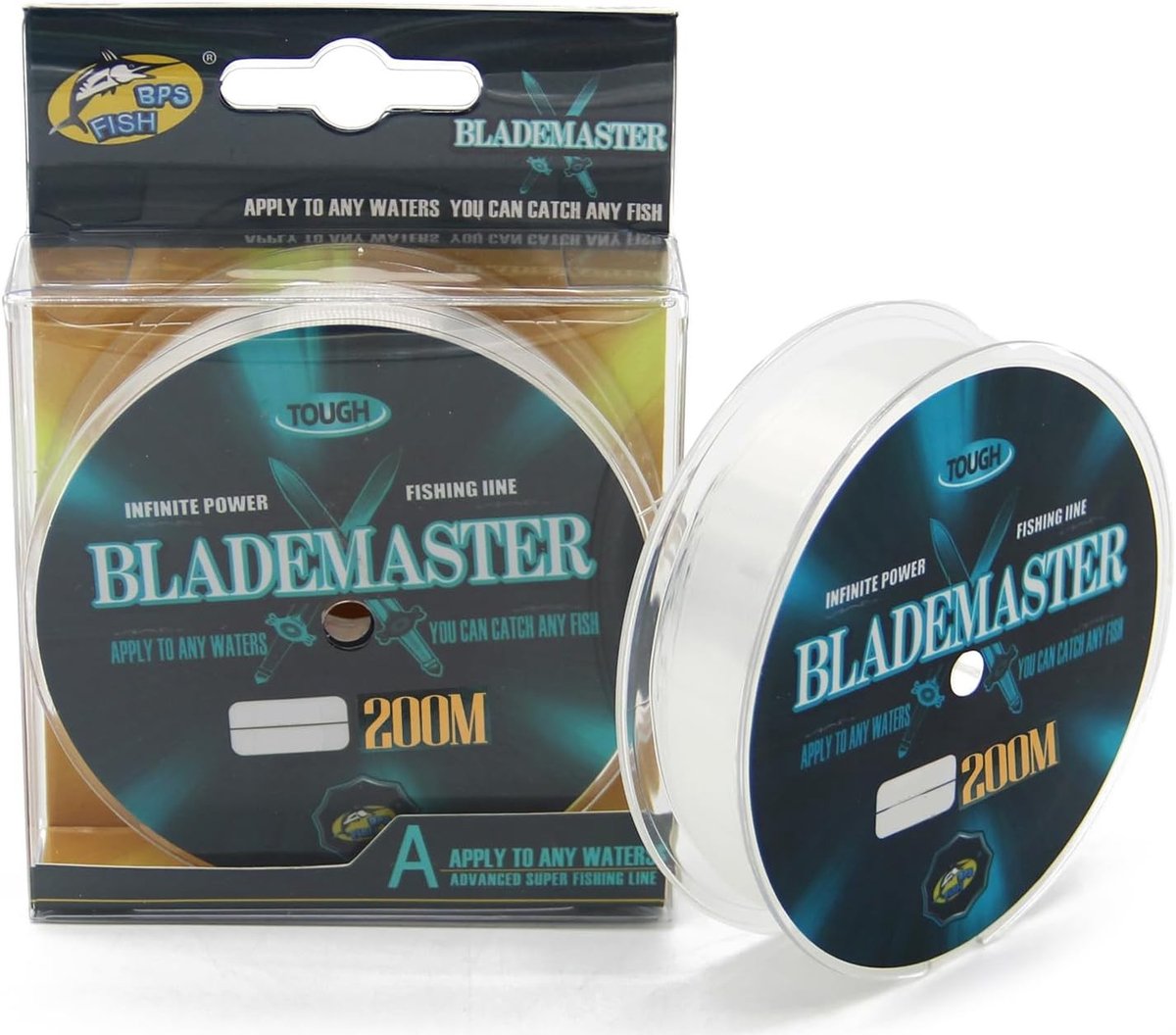 Vislijn - Transparant - 200 m - Nylon Multifilament - Voor Zoet- en Zoutwatervissen