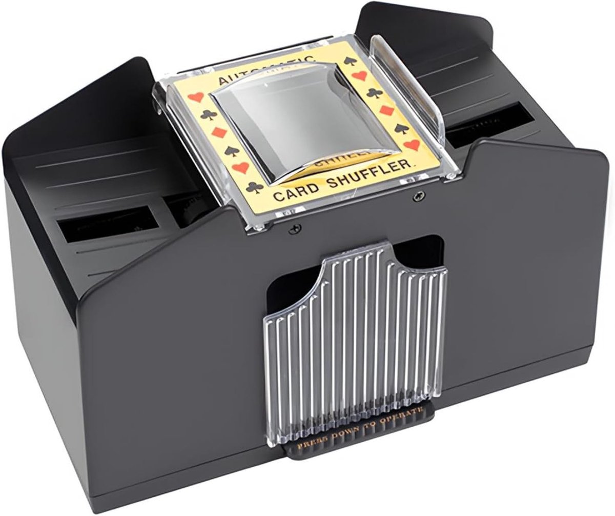 Automatische Kaartmixer voor 2 Decks, Elektronische Speelkaarten Shaker voor Poker, Burraco en Blackjack, Ideaal voor Spelletjesavonden