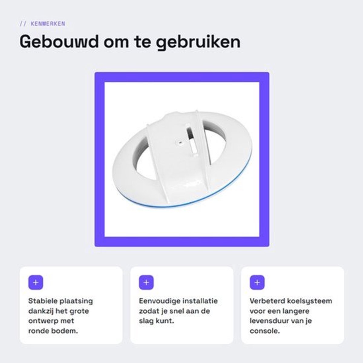 Dailygoods- Verticale Standaard Stabiel Ontwerp - Verbeterd Koelsysteem - RGB