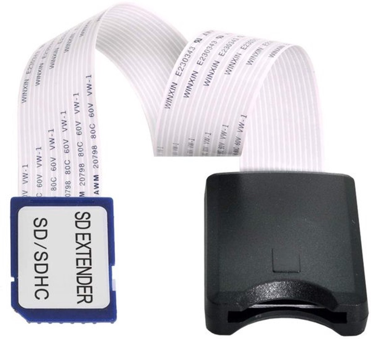 Store_8 - SD Card Extension Cable - Male naar Female - 25cm FPC Kabel voor