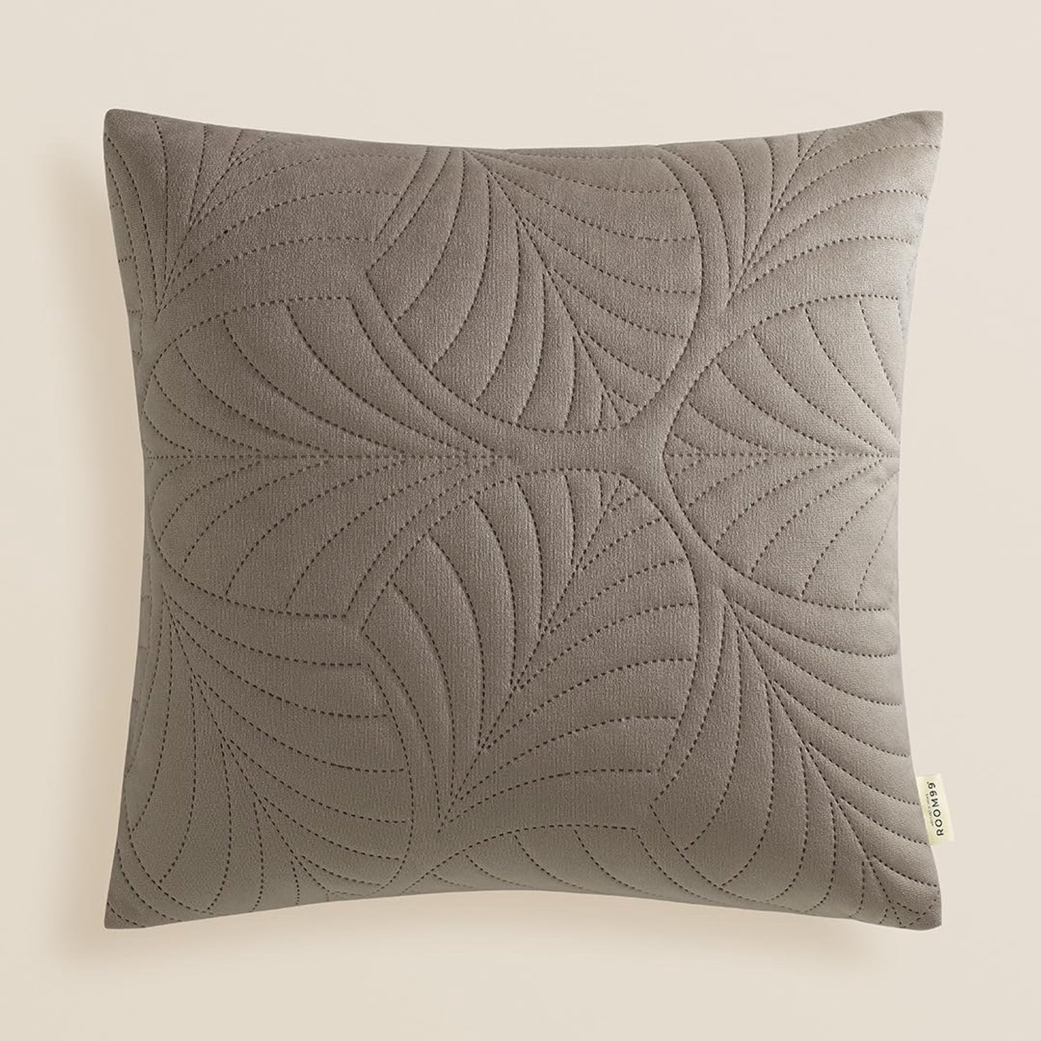 Duraxl Sierkussensloop - Fluweel - 45 x 45 cm - Beige