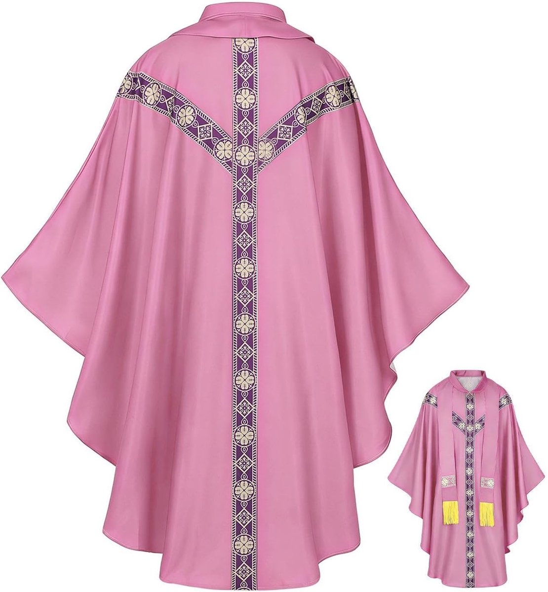 Priesterkostuum met lint katholiek priester kazuifel