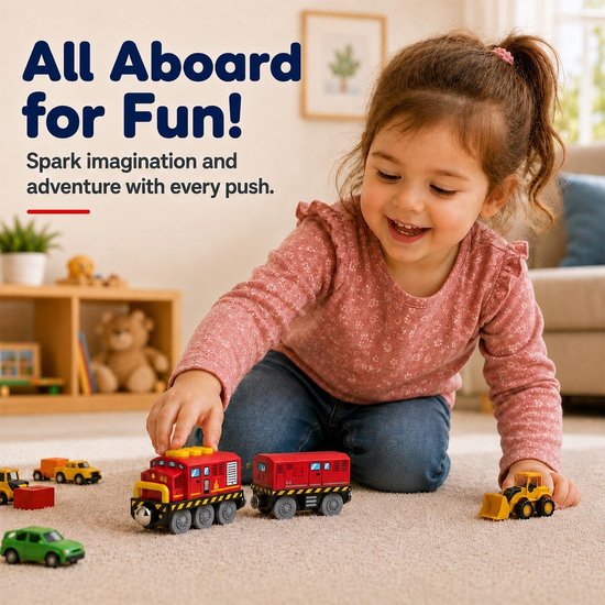Trein voor kinderen, elektrische lok, houten trein, speelgoed, locomotief trein met licht en geluid, magnetische treinset compatibel met Brio, Thomas, speelgoedauto voor jongens en peuters — afbeelding 3