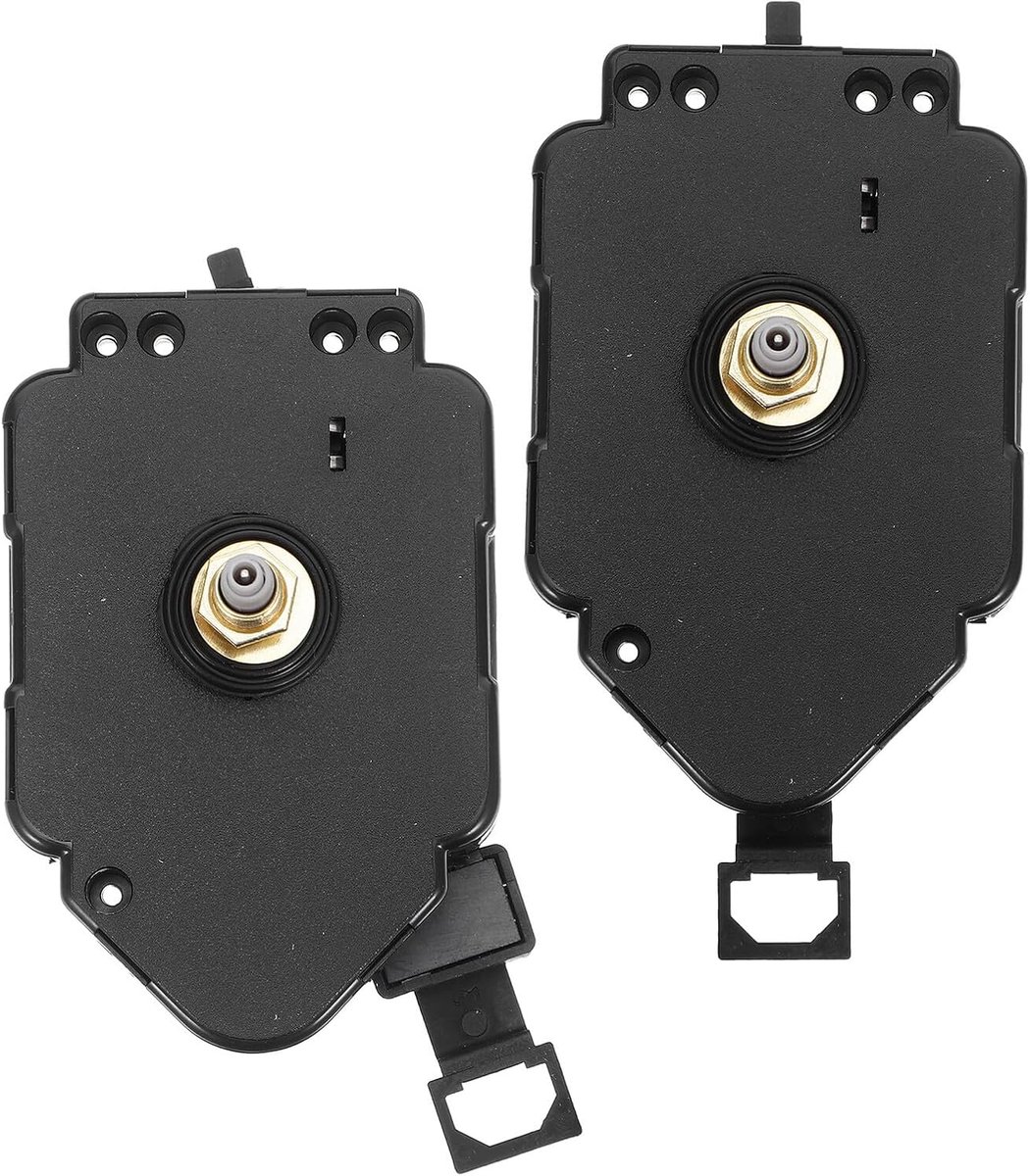 2 Stuks Stille Quartz Klokbeweging met Lange Schacht Pendulum Mechanisme voor Wandklok Vervanging Nauwkeurige DIY Reparatie Onderhoudsarme Scan Beweging