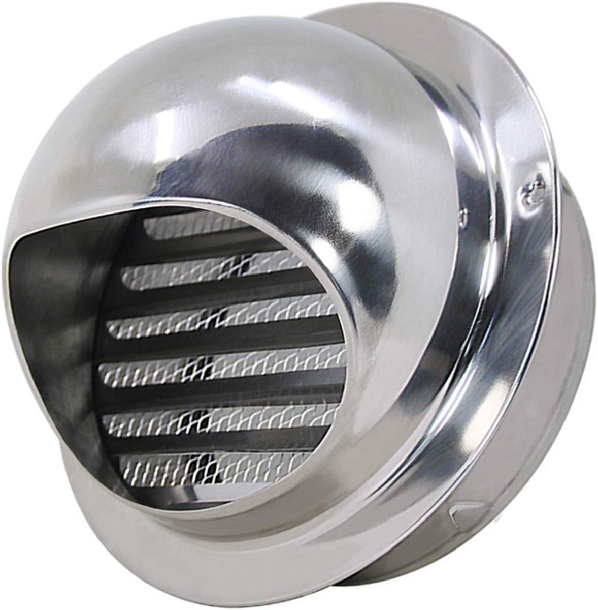 Rvs Schoorsteen Kap Kachel Cap Air Vent Grille Cover Muur Insect Vogel Guard voor Kantoor Keuken Badkamer Ventilatie, 160mm