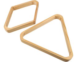 2 Stuks Delige Billiard Triangle Racks Massief Houten Driehoek Ruit Voor Nauwkeurige Balplaatsing Professionele Pool Tafel Accessoires Voor Snooker Nineball