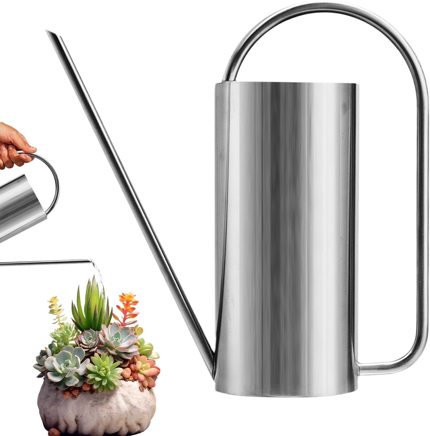 Gieter voor kamerplanten, Gieter voor kamerplanten Roestvrijstalen