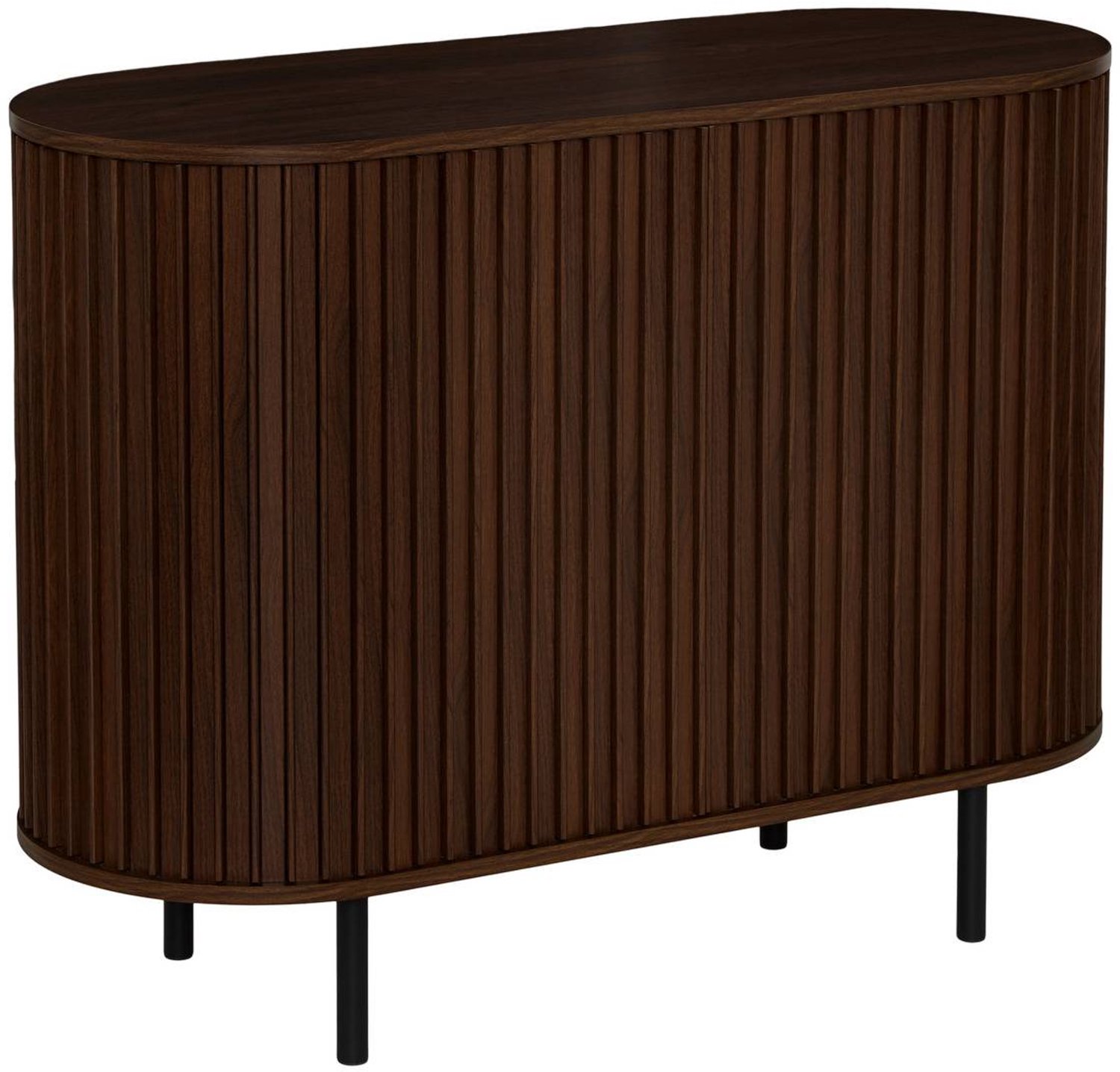 Atmosphera Créateur d'intérieur® Rechthoekig buffet met nis, 75 x 100 cm, 2 deuren, bruin Marron