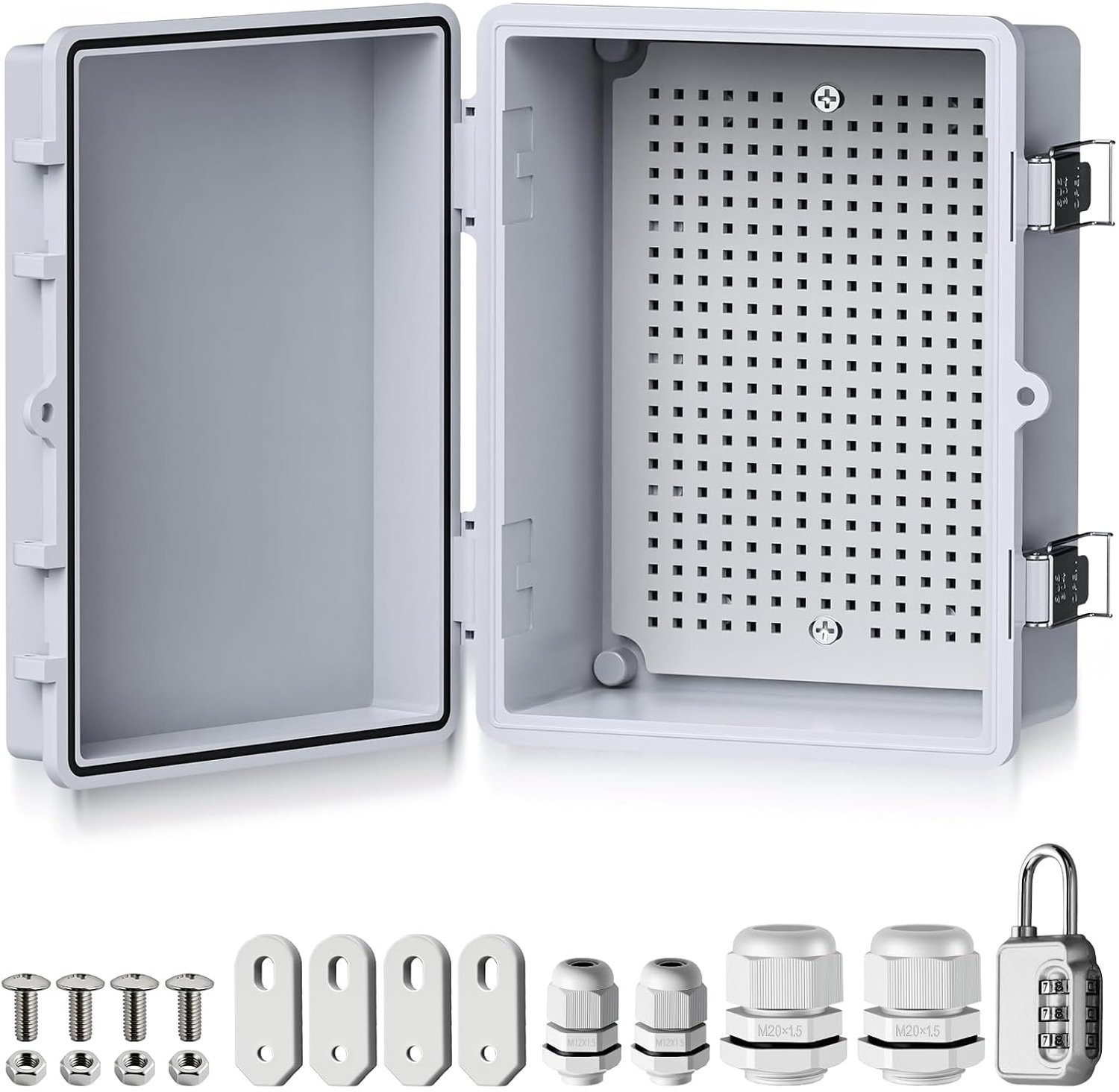 EYPINS Waterdichte verdeelkast IP67 schakelkast 22x17x11cm - ShopVlot