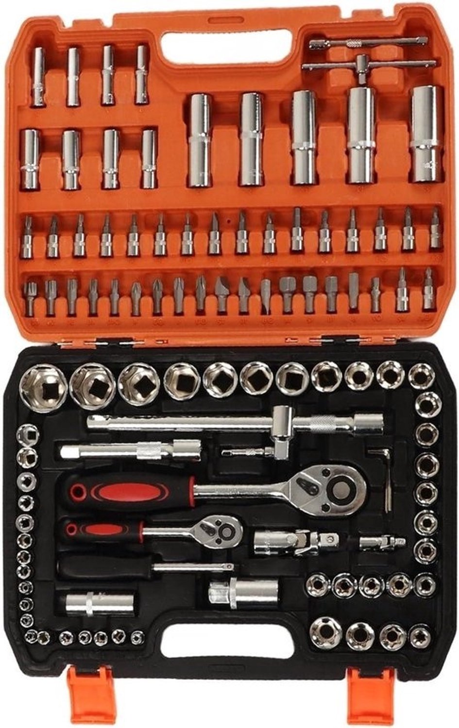 Gereedschapset 108 Delen - Doppenset Ratelset - Mechanische Reparaties - Chroom-Vanadiumstaal - 108 Stuks - Niet gespecificeerd