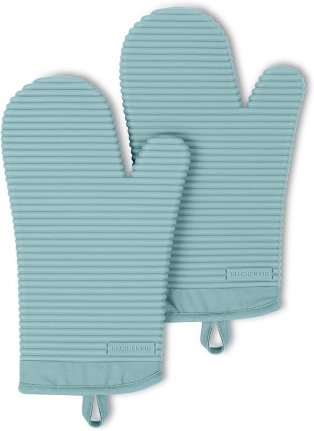 Ovenwanten Set - Keukenwanten - Hete Pannen - Hittebestendig Siliconen - 2 stuks 13 inch - Mineraalwater Aqua