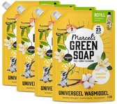 Marcel's Green Soap Universeel Wasmiddel Navulling - Vanille & Katoen - 4 x 1L - 92 wasbeurten