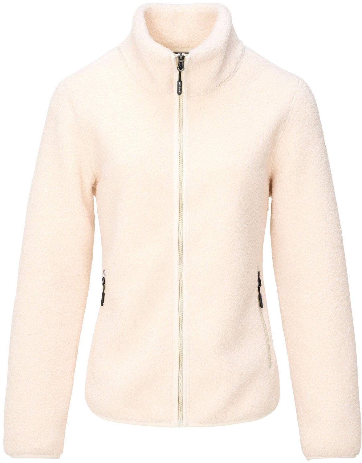 NORDBERG babette fleece jack Fleece sweater met rits dames Creme