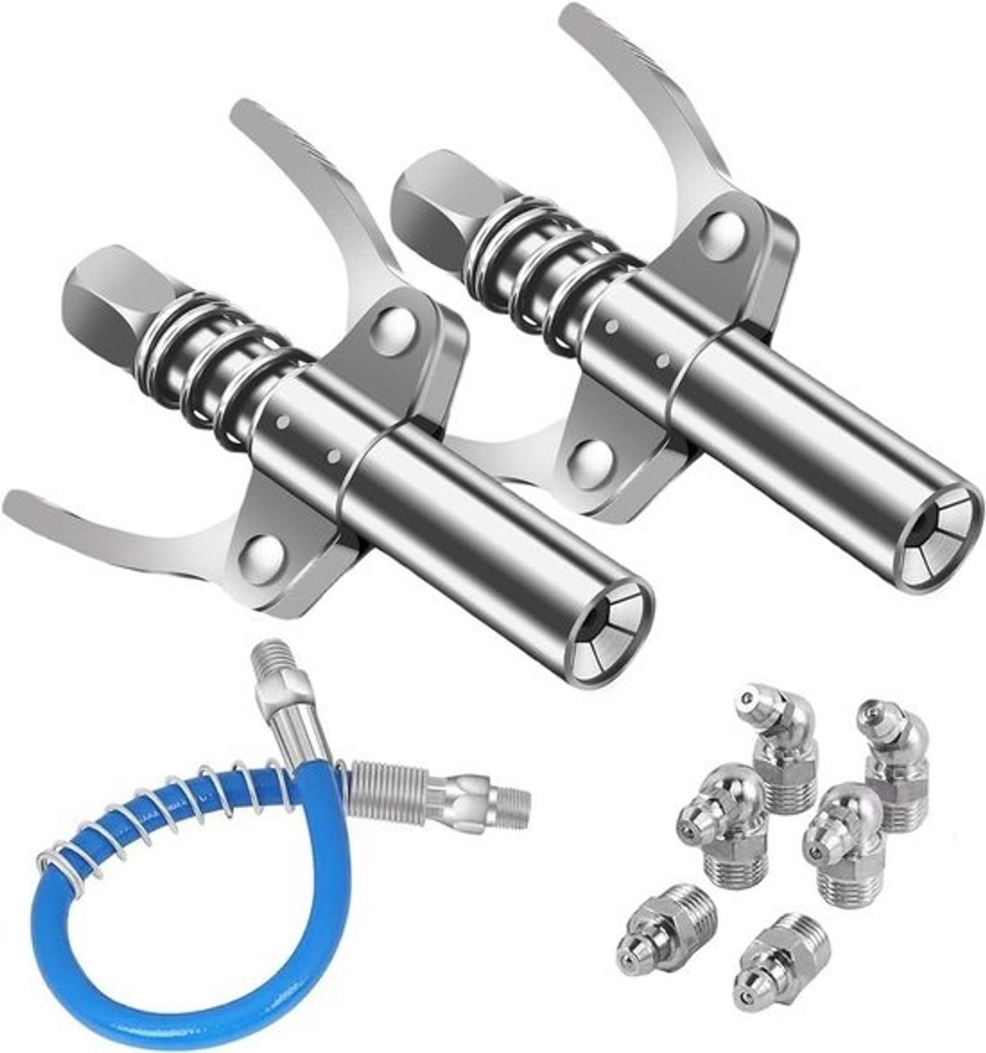Vetpistool Accessoireset - Vetspuit Onderdelen - Machine Onderhoud - 12-delige Complete Kit - 12 Inch Buis - Staal
