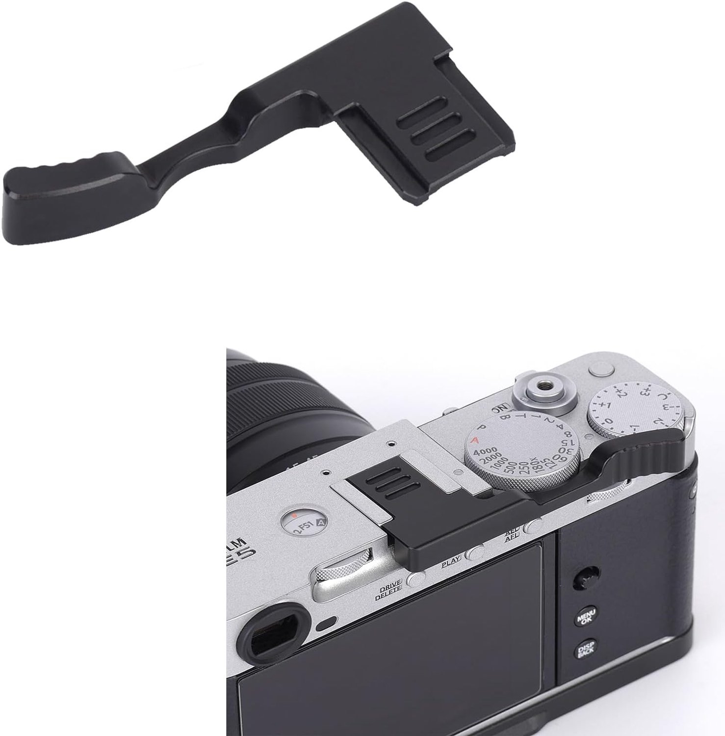 Thumb Grip voor Fujifilm X-E5 - Zwart - Verbeterde grip - Ideaal voor eenhandige fotografie - ShopVlot