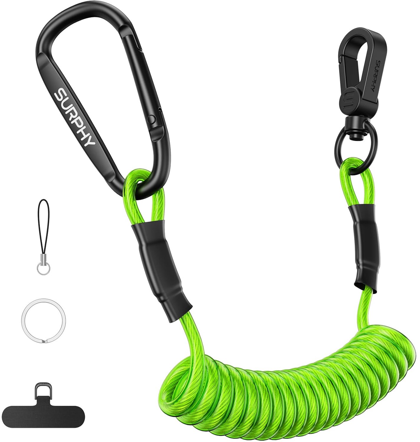 SURPHY Uitschuifbare TPU-staalkabel Telefoonbeveiliging Outdoor
