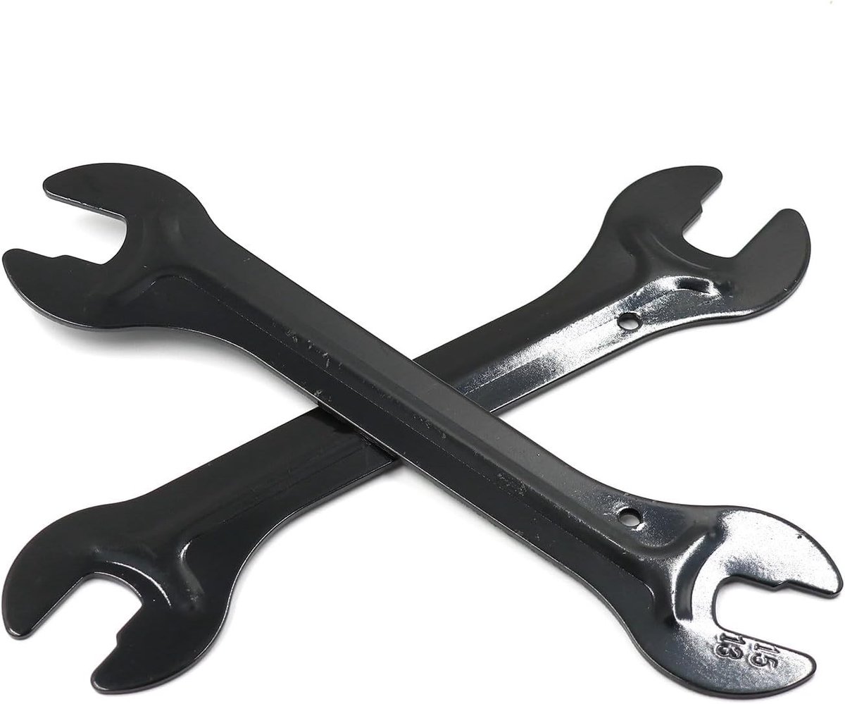 Set van 2 fietsnaven sleutels 0.512/0.551/0.591/16mm van koolstofstaal voor onderhoud en reparatie