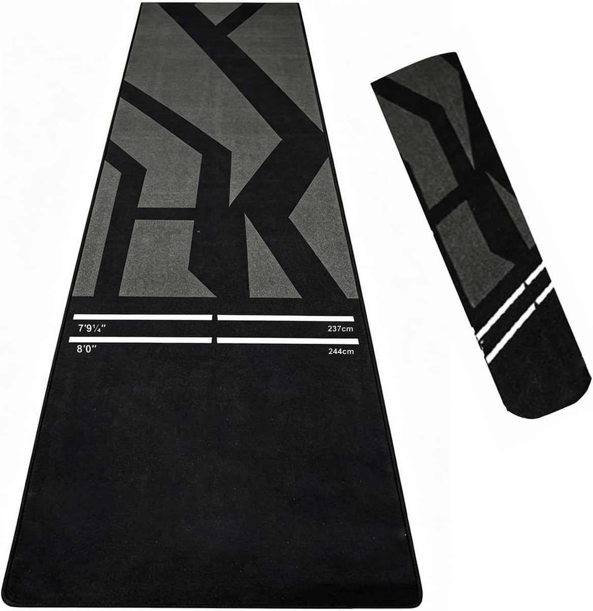 Dartmat voor Thuisgebruik, Antislip Dartkleed met Gooilijn en Afstandmarkeringen voor Steeltips en Softtips