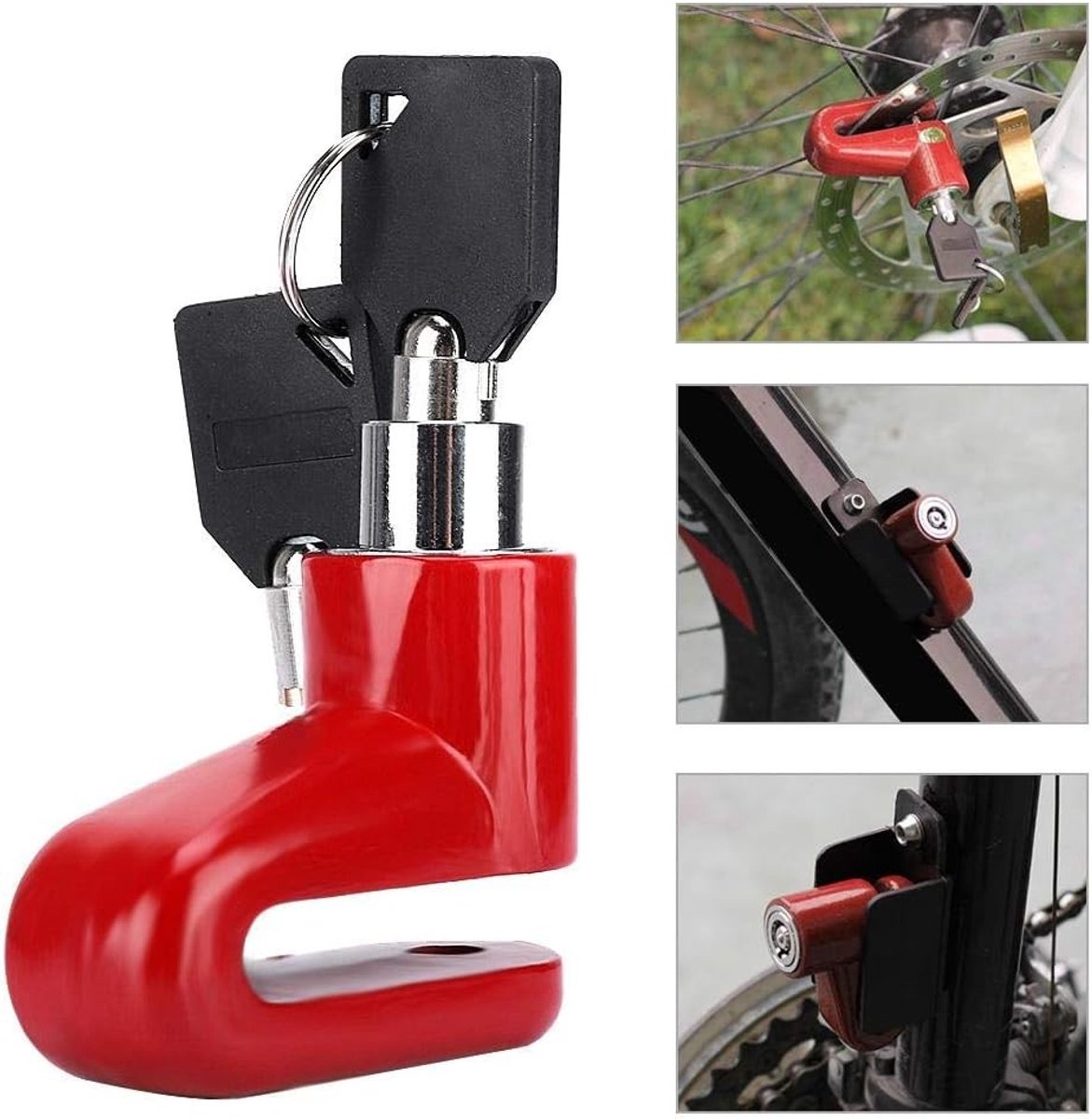 Anti-diefstal Remschijf Slot voor Scooter en Motorfiets - Veiligheidsoplossing voor Fietsen en Scooters – foto 4