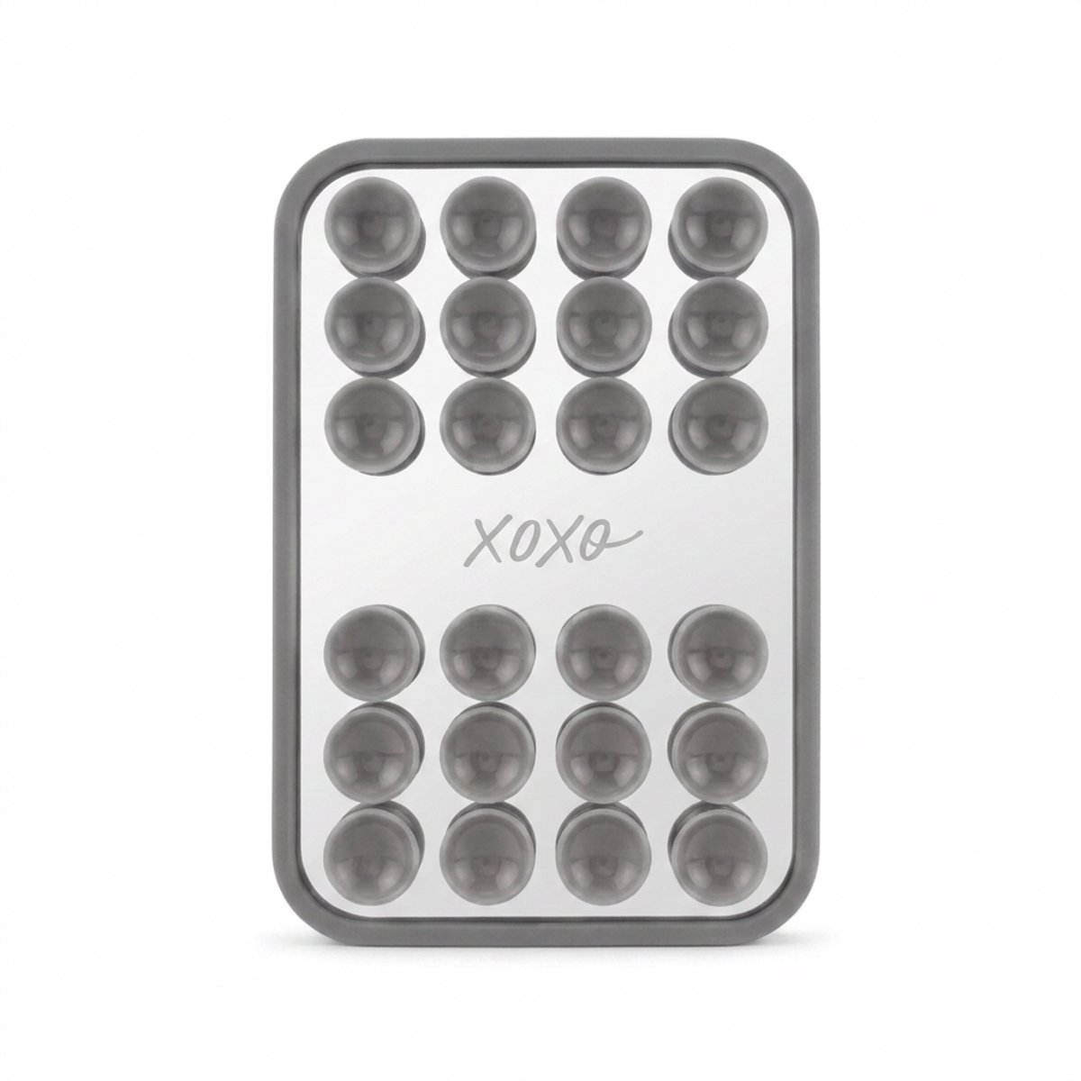 xoxo Wildhearts telefoonsticker - Stick On Me Mirror - Silver - Selfiesticker Tiktok - Zuignap telefoonhoes telefoon sticker - Sticky sticker - Spiegel - Mirror - Telefoonhouder - Vierkant - Zilver