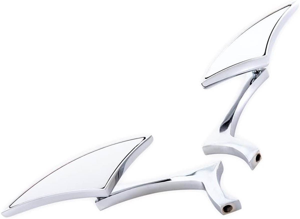 Motorfiets Zijspiegel met Schroef 8mm/10mm voor Cruiser, Chopper en Straatmotoren - Hoogwaardige Reflectie en Duurzaam Ontwerp