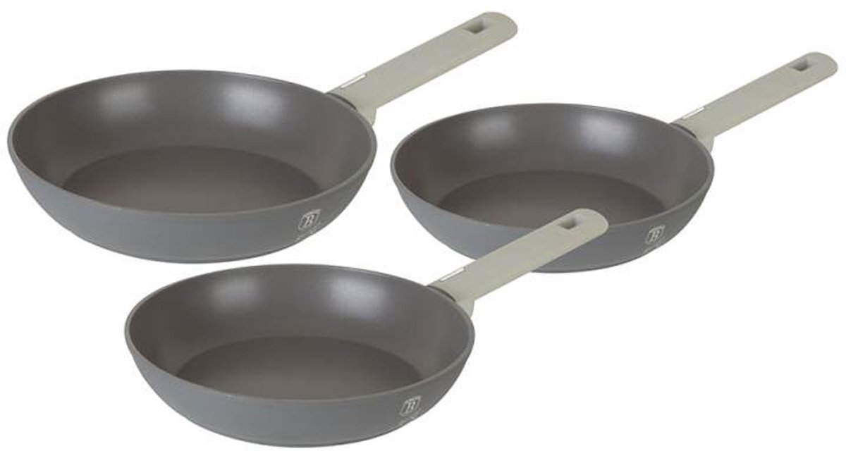 Set van 3 pannen met titaniumcoating uit de Aspen Collection