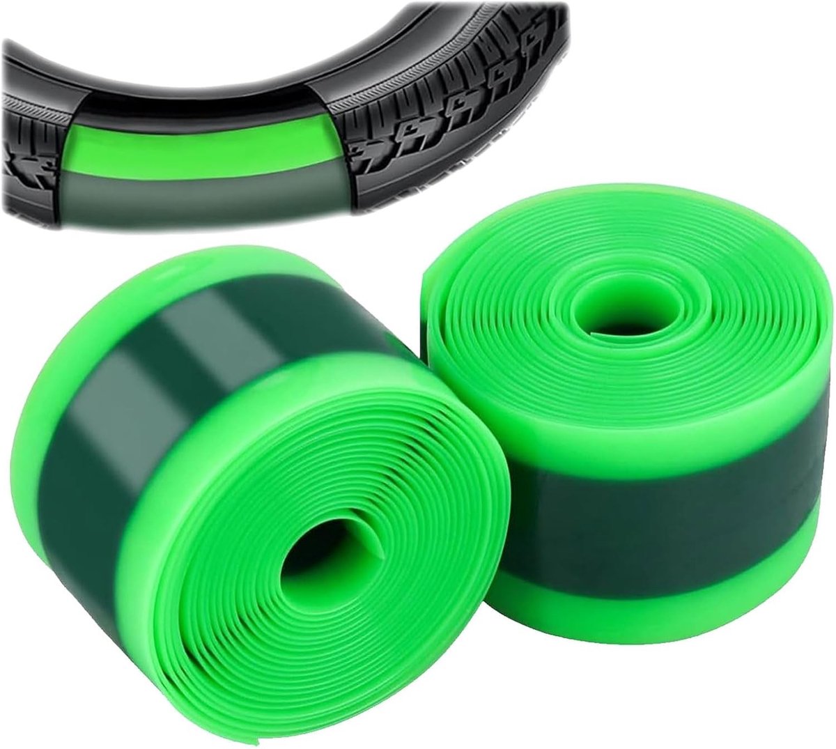 Bandenhoes - Groen - 2300 x 38 mm - TPU Lekbeschermingsband voor 26 en 29 Inch Fietsbanden - Voor MTB en Racefiets
