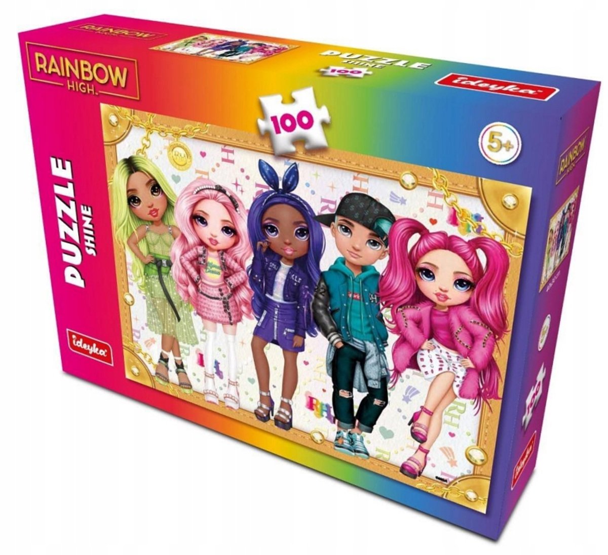 Ideyka Puzzel 100 Stuks Regenboog Hoogglans - 30x40cm