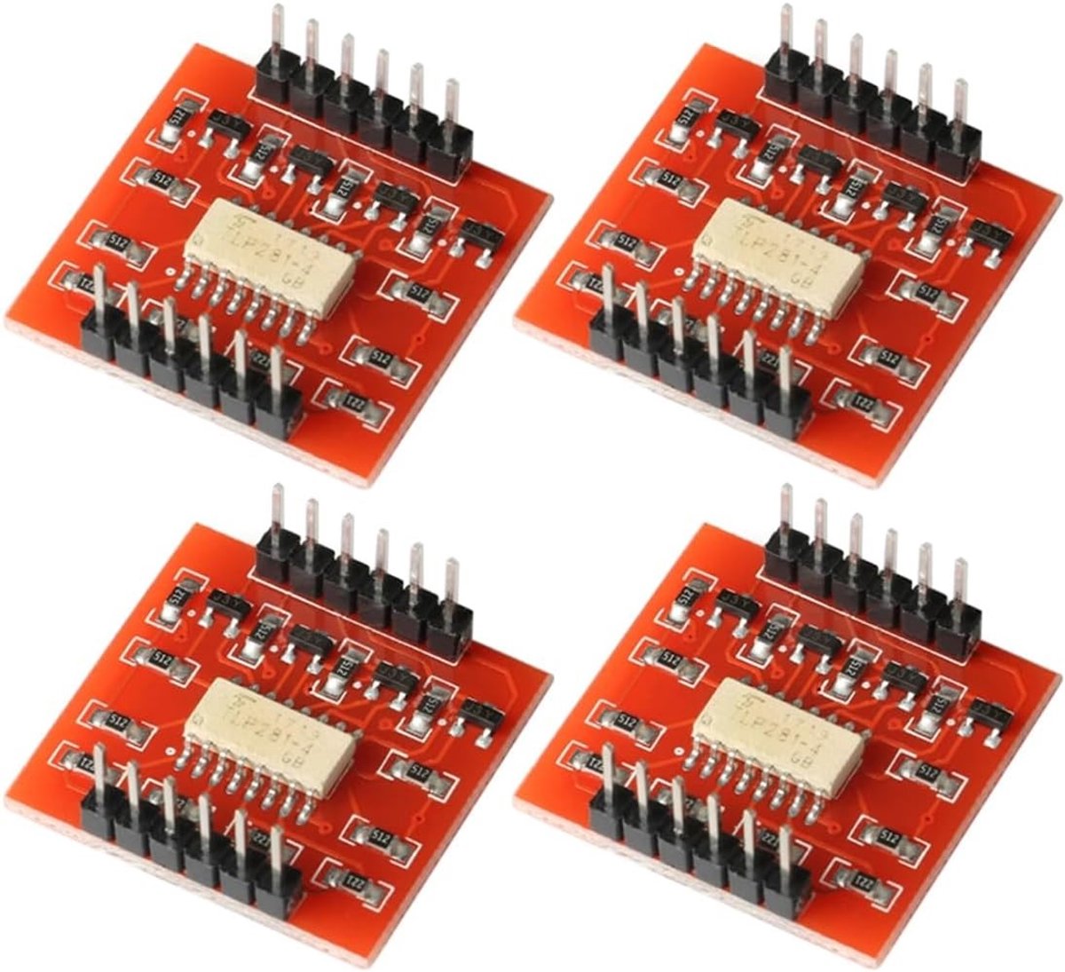 Optocoupler isolatiemodule voor hoge en lage niveaus - 4-kanaals uitbreidingskaart voor 3V/5V controle van 9V/12V apparaten