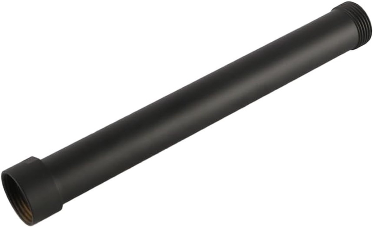 Verlengarm voor Douchekop 20 cm, Verstelbare Douchearm van Koper, Matte Zwarte Doucheaccessoires voor Verbeterde Waterstroom en Comfort