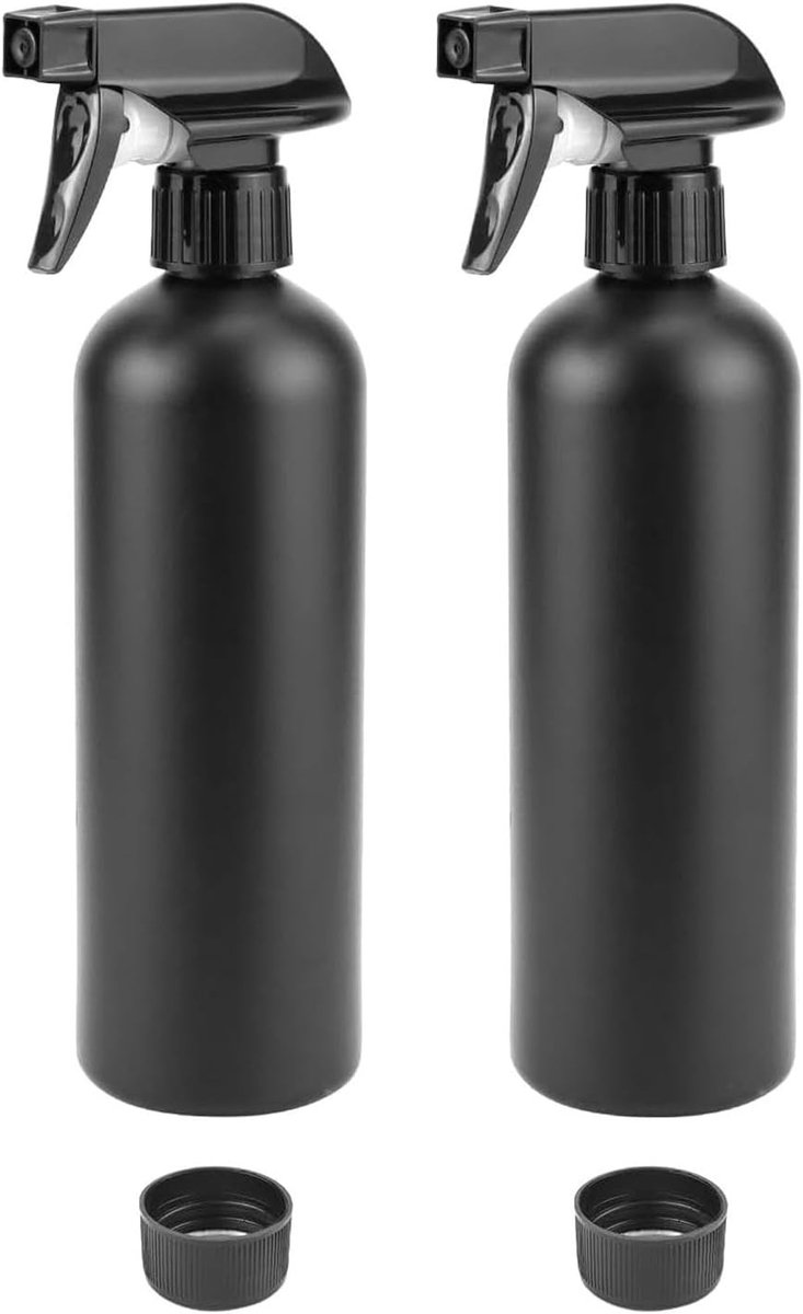 Set van 2 Sprayflessen 500 ml voor Planten, Huishoudelijke Reiniging en Haarverzorging - Lege Plastic Atomizers voor Tuin en Bloemen