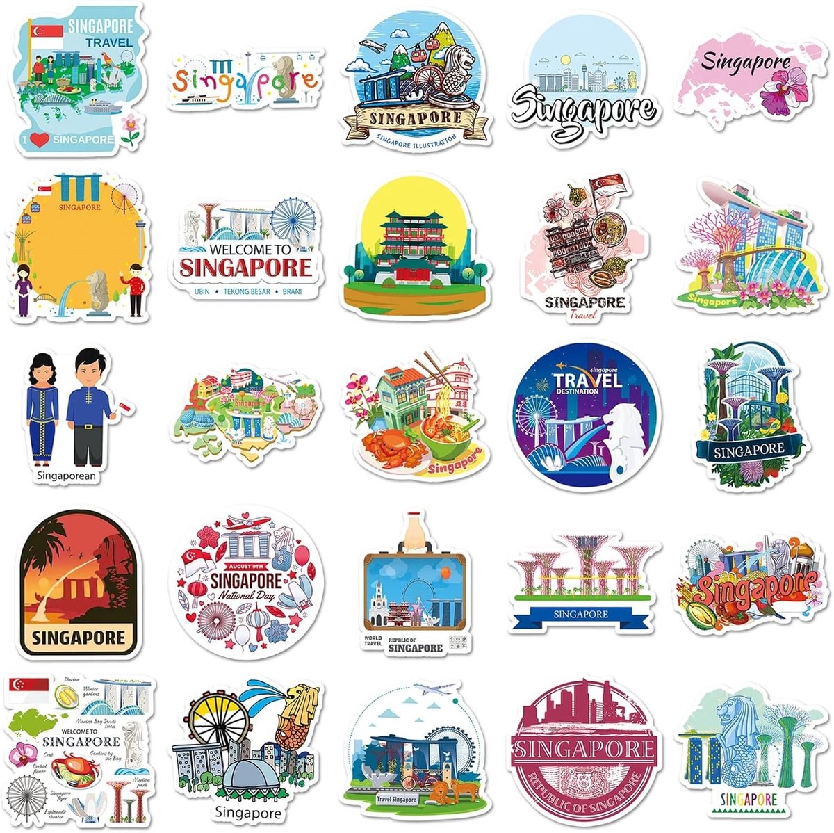 50 Stuks Waterdichte Graffiti Stickers voor Skateboards, Fietsen, Laptops en Koffers voor Kinderen en Tieners