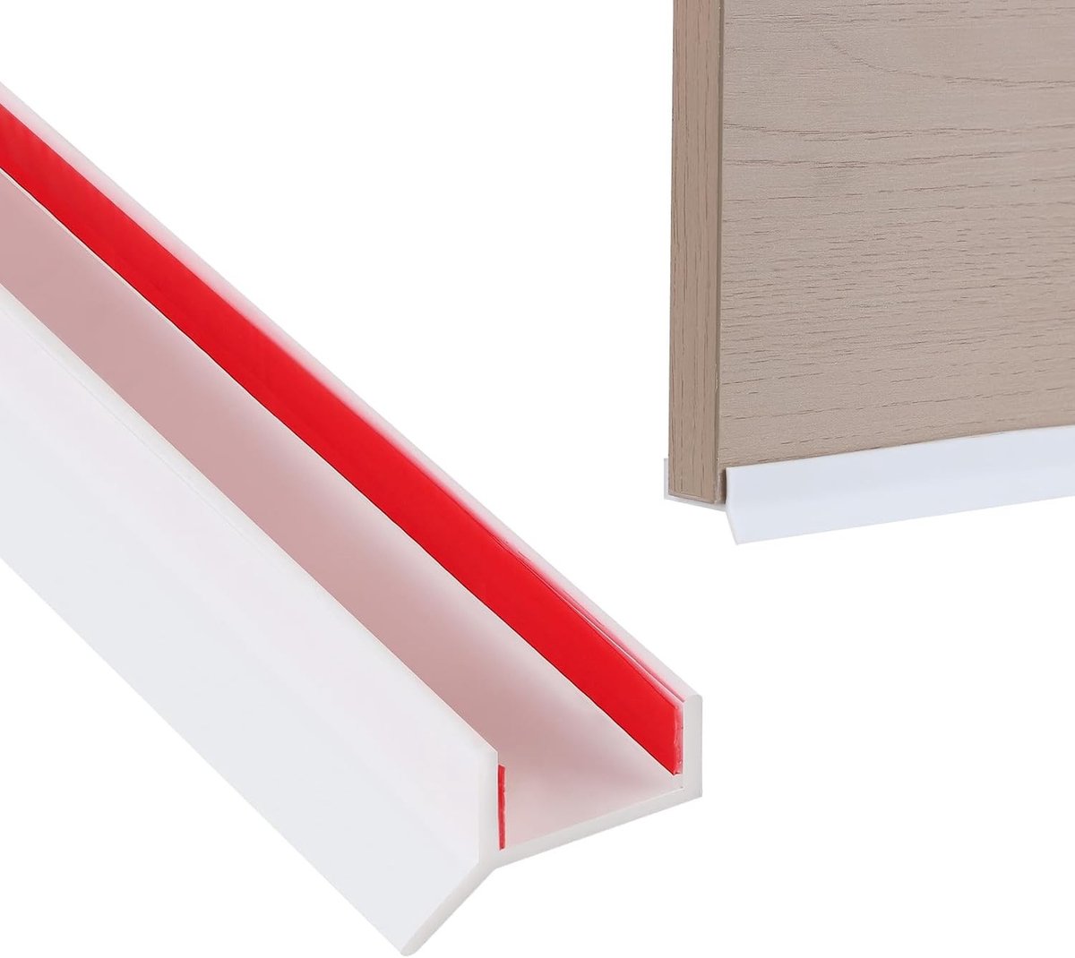 Siliconen afdichting voor keukenpedestal 1.8 cm x 3 m, waterdicht en stofdicht, geschikt voor 15, 16 en 17 mm toepassingen