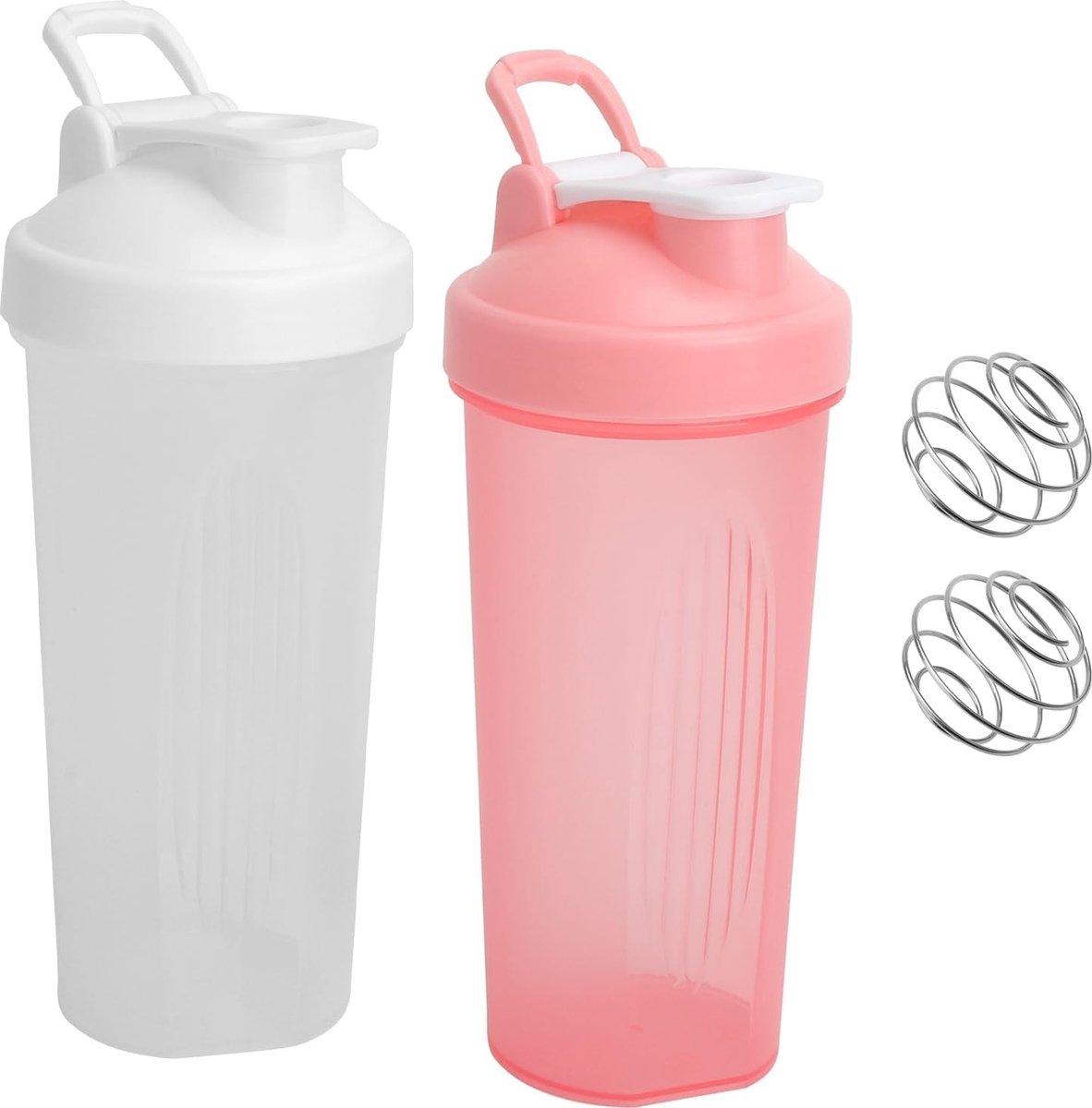 600 ml Proteïne Shaker met Bal, Lekvrije Fles voor Gym en Fitness, Ideaal voor Eiwitpoeder en Smoothies