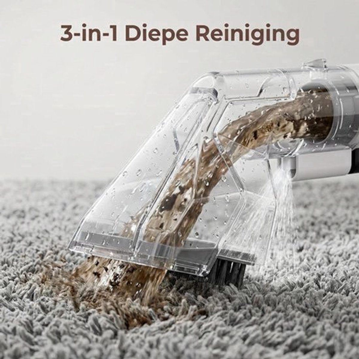 Tapijtreiniger – Vlekkenreiniger – Bankreiniger – Meubelreiniger – Zetelreiniger – Compact Design – 600W Krachtige Motor – 15KPa Zuigkracht – 1,5L Schoonwatertank & 0,7L Vuilwatertank – Lichtgewicht & Draagbaar