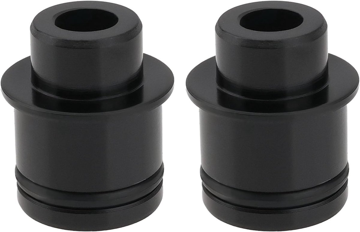 2 Stuks Thru Axle Hub Adapter voor Snelle Ontgrendeling - Conversieadapter voor Voorvorken en Hubs, Geschikt voor 9x12x15mm Hubs en Fietsonderdelen