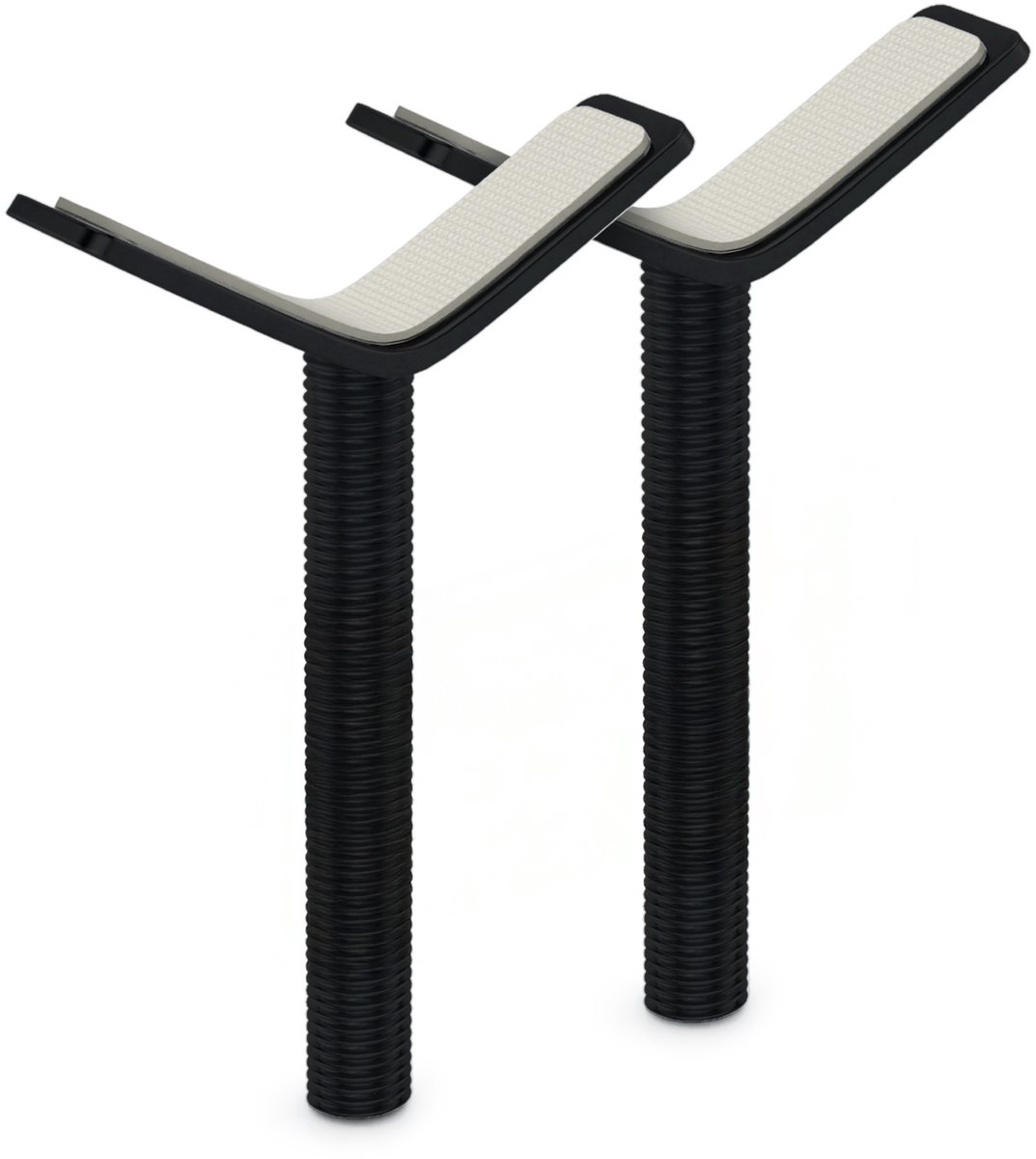 BOMI Y-Adapter voor Traphekje | Set van 2 | Zwart | M10 | Voor Ronde Trapspijlen tot 60 mm | Bevestiging aan Trapleuning Zonder Boren | Merle & Mira