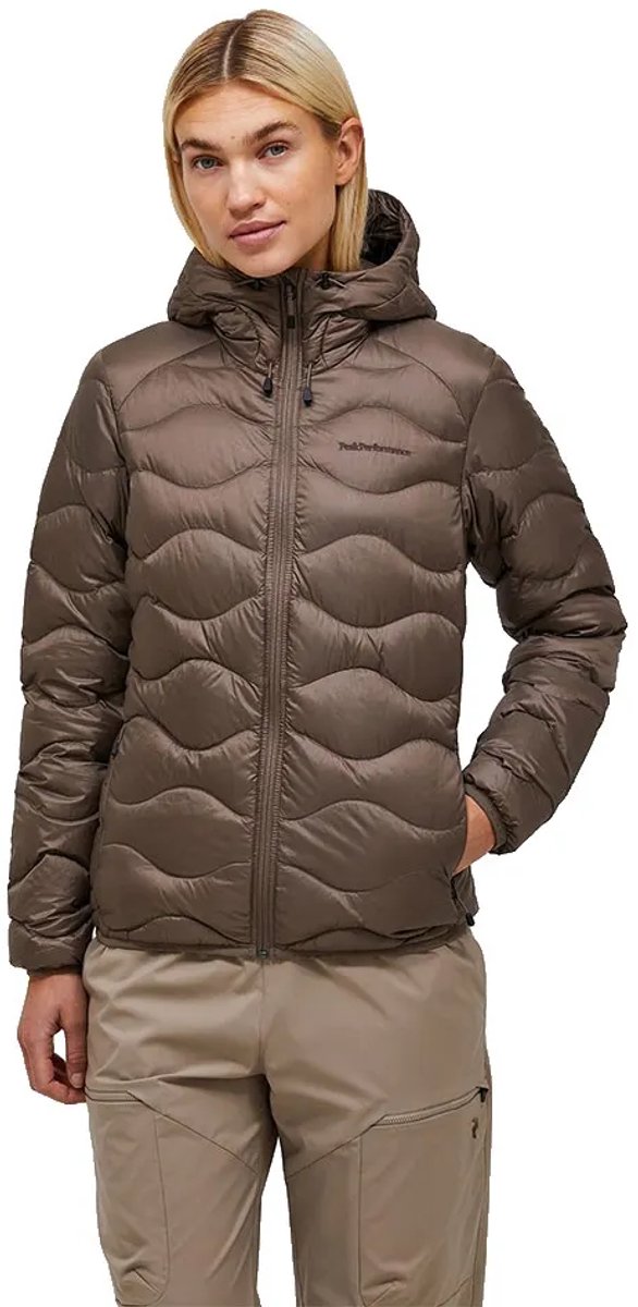 Peak Performance Helium Down Jas Bruin,Grijs M Vrouw