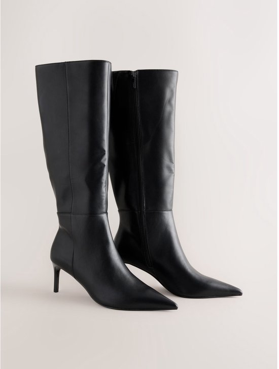 Next - Dames - Forever Comfort® knielaarzen met puntneus - Zwart
