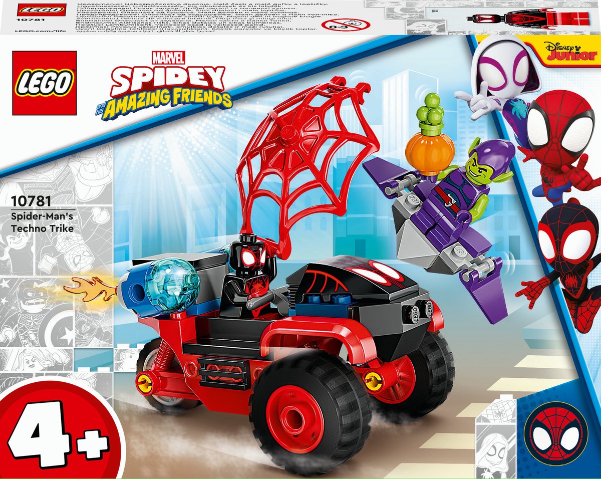Bol.com LEGO® Marvel Spidey And His Amazing Friends Miles Morales: Spider-Mans tech driewieler 10781 bouwset; deze set met Miles... aanbieding
