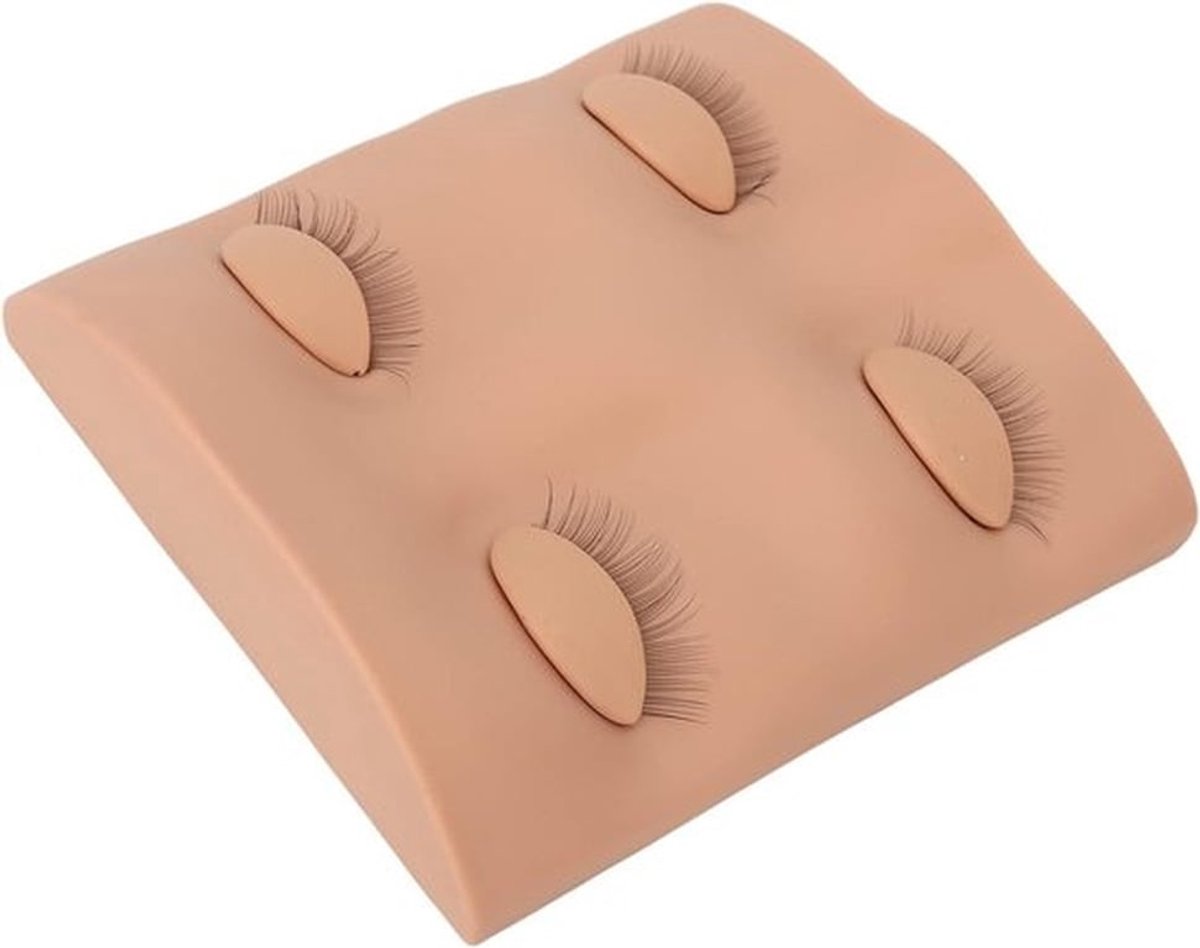 Praktijkpop Nepwimpers Oefenhoofd Met Verwisselbare Oogleden - Make-Up Training - beige