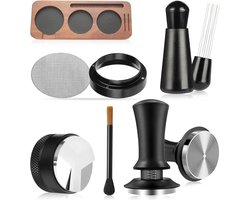 Complete Espresso Accessoire Set met Tamper, WDT Tool, Doser, Puck Screen en Reinigingsborstel voor Koffieliefhebbers en Barista's