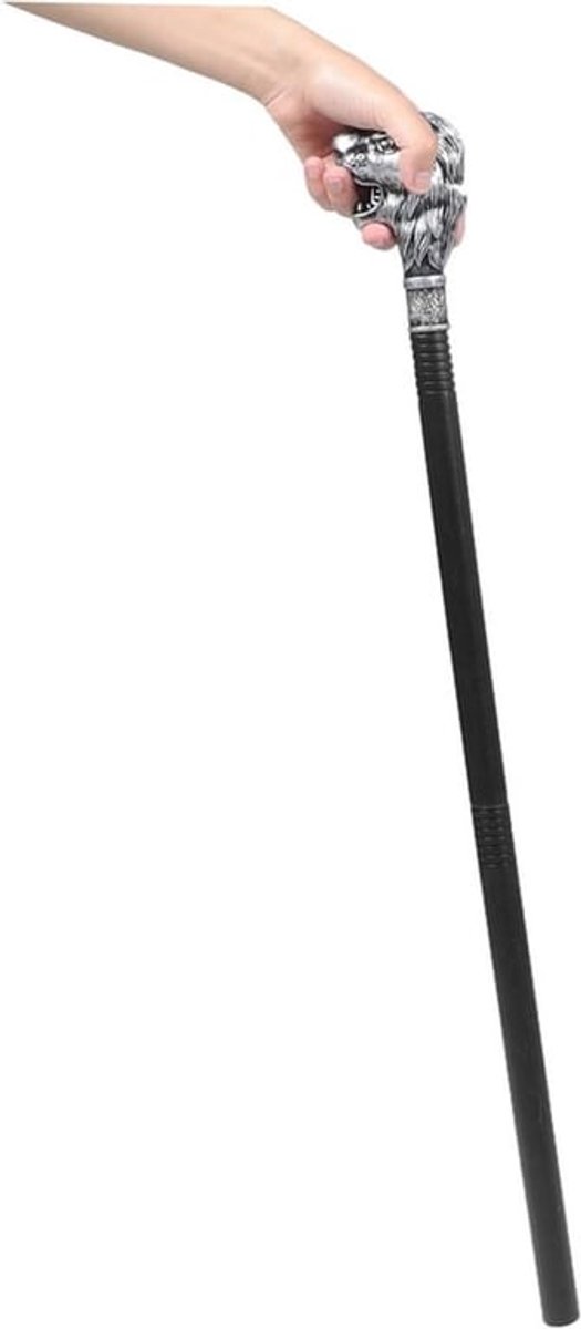 Toverstaf voor Cosplay en Halloween - Koninklijke Scepter, Antiek Zilver, Kostuumaccessoires en Wandelstok