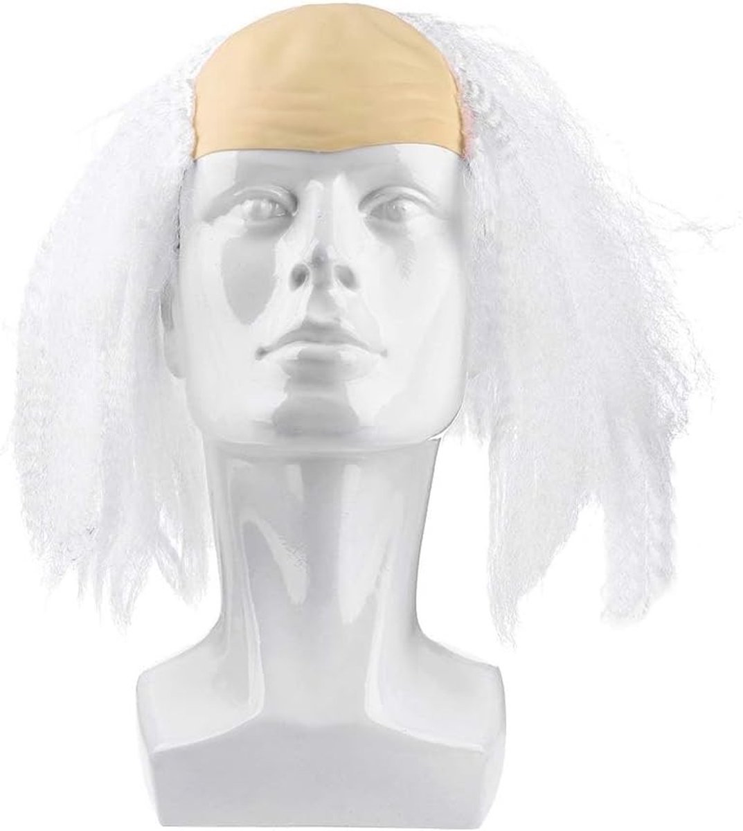 Oudeman Halfbald Hoofdbedekking voor Halloween, Carnaval en Verkleedfeest - Grappige Kostuumaccessoire voor Rollenspel en Verkleedpartijen